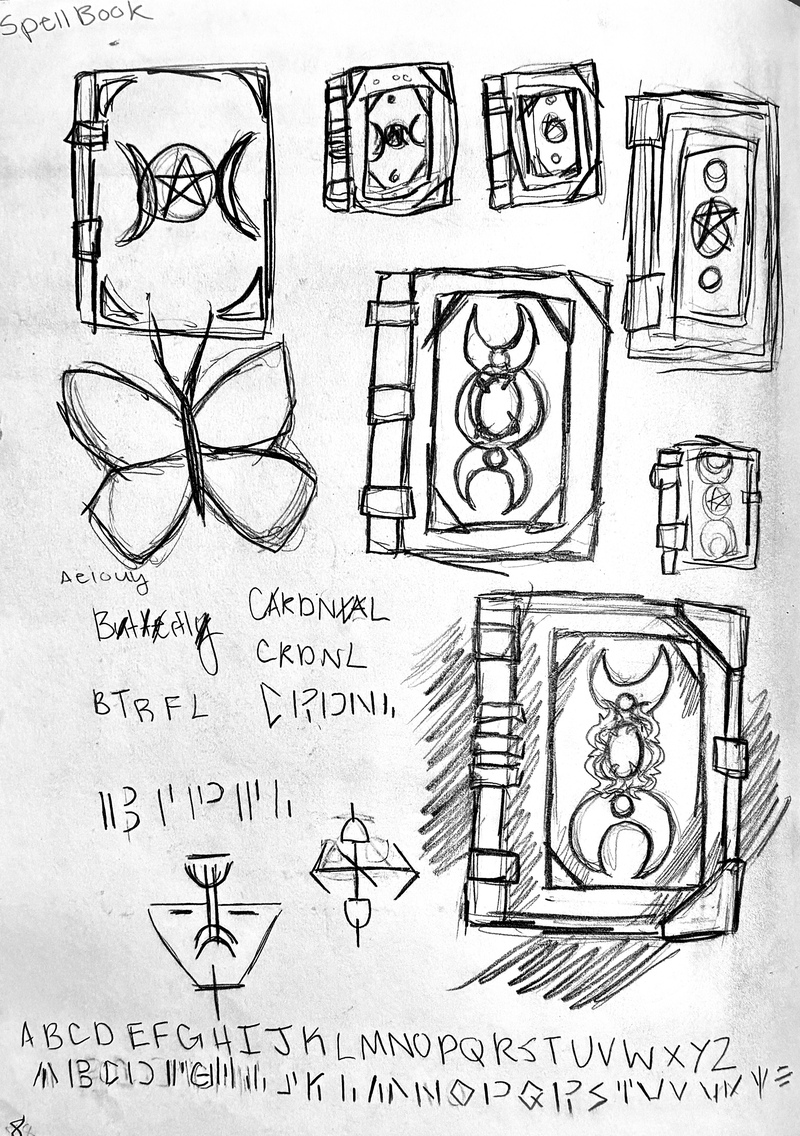 SPELL BOOK CONCEPT SKETCH